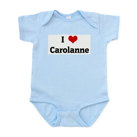 CafePress - I Love Carolanne Infant Bodysuit - Baby Light Bodysuit, Size Newborn - 24 Months