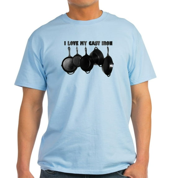 CafePress - I Love Cast Iron Light T Shirt - Men's Classic Graphic T-Shirt