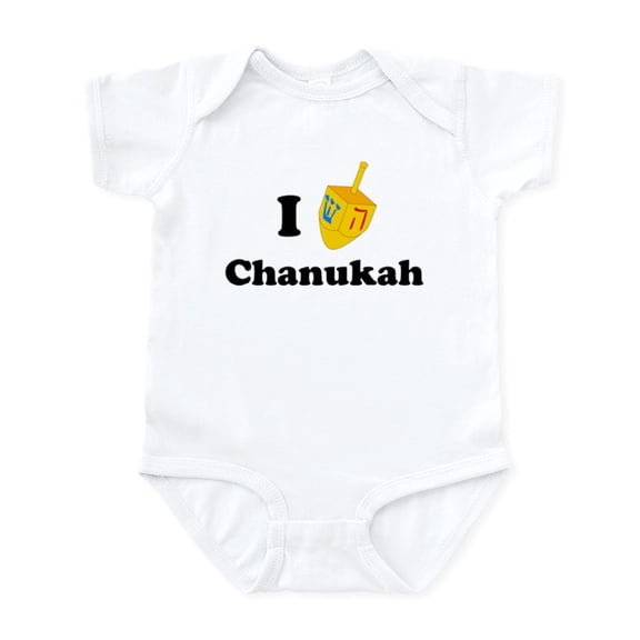 CafePress - I Love Chanukah Infant Bodysuit - Baby Light Bodysuit, Size Newborn - 24 Months