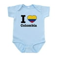 thumbnail image 1 of CafePress - I Love Colombia Infant Bodysuit - Baby Light Bodysuit, Size Newborn - 24 Months, 1 of 4