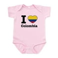 thumbnail image 1 of CafePress - I Love Colombia Infant Bodysuit - Baby Light Bodysuit, Size Newborn - 24 Months, 1 of 4