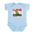 thumbnail image 1 of CafePress - I Love Corn Infant Bodysuit - Baby Light Bodysuit, Size Newborn - 24 Months, 1 of 4