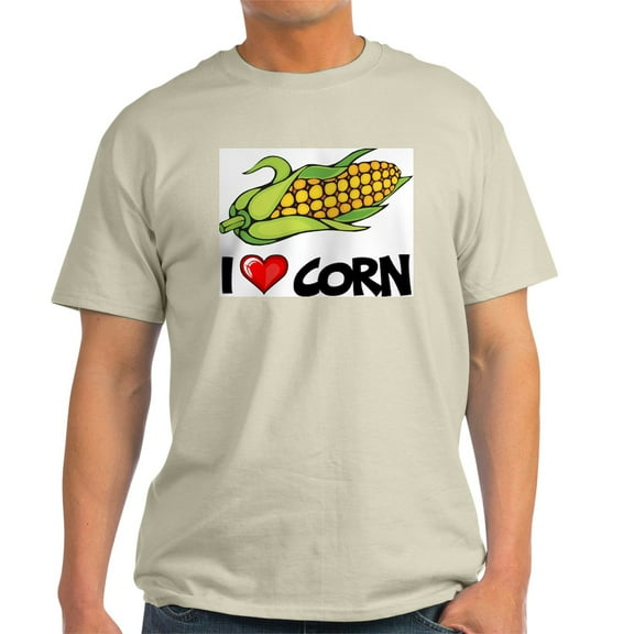 CafePress - I Love Corn Light T Shirt - Men's Classic Graphic T-Shirt