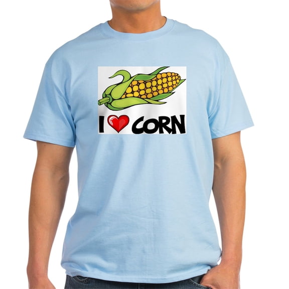 CafePress - I Love Corn Light T Shirt - Men's Classic Graphic T-Shirt
