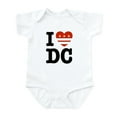 thumbnail image 1 of CafePress - I Love DC Infant Bodysuit - Baby Light Bodysuit, Size Newborn - 24 Months, 1 of 4
