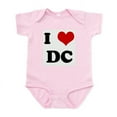 thumbnail image 1 of CafePress - I Love DC Infant Bodysuit - Baby Light Bodysuit, Size Newborn - 24 Months, 1 of 4