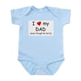 thumbnail image 1 of CafePress - I Love Dad (Fart Humor) Infant Bodysuit - Baby Light Bodysuit, Size Newborn - 24 Months, 1 of 4