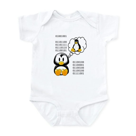 CafePress - I Love Daddy Binary Infant Bodysuit - Baby Light Bodysuit, Size Newborn - 24 Months