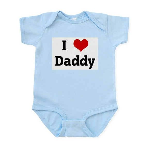 CafePress - I Love Daddy Infant Bodysuit - Baby Light Bodysuit, Size Newborn - 24 Months
