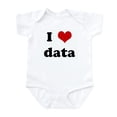 thumbnail image 1 of CafePress - I Love Data Infant Bodysuit - Baby Light Bodysuit, Size Newborn - 24 Months, 1 of 4