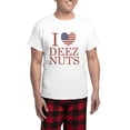 thumbnail image 1 of CafePress - I Love Deez Nuts Men's Light Pajamas - Men's Light Loose Fit Cotton Pajama Set, 1 of 7
