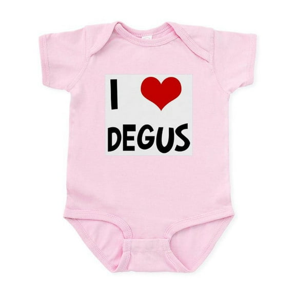 CafePress - I Love Degus Infant Bodysuit - Baby Light Bodysuit, Size Newborn - 24 Months