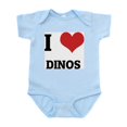 thumbnail image 1 of CafePress - I Love Dinos Infant Creeper - Baby Light Bodysuit, Size Newborn - 24 Months, 1 of 4