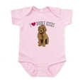 thumbnail image 1 of CafePress - I Love Doodle Kisses Baby Light Bodysuit - Baby Light Bodysuit, Size Newborn - 24 Months, 1 of 4