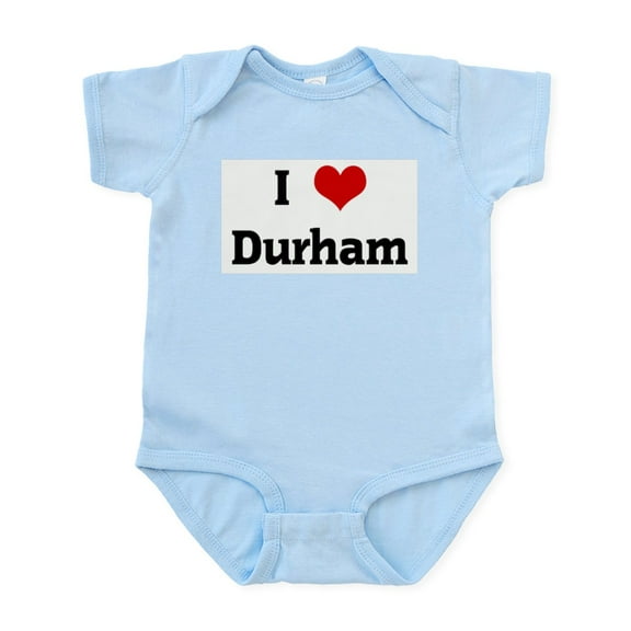 CafePress - I Love Durham Infant Bodysuit - Baby Light Bodysuit, Size Newborn - 24 Months