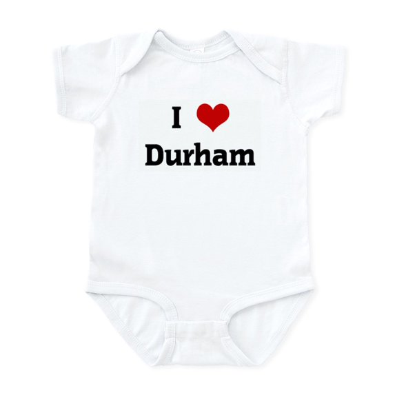 CafePress - I Love Durham Infant Bodysuit - Baby Light Bodysuit, Size Newborn - 24 Months