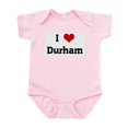 thumbnail image 1 of CafePress - I Love Durham Infant Bodysuit - Baby Light Bodysuit, Size Newborn - 24 Months, 1 of 4