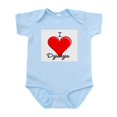 thumbnail image 1 of CafePress - I Love Dziadzia Infant Bodysuit - Baby Light Bodysuit, Size Newborn - 24 Months, 1 of 4
