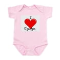 thumbnail image 1 of CafePress - I Love Dziadzia Infant Bodysuit - Baby Light Bodysuit, Size Newborn - 24 Months, 1 of 4