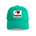 thumbnail image 1 of CafePress - I Love Elephants Cap - Adjustable 100% Brushed Unisex Casual Cotton Baseball Cap, Beige, 1, 1 of 2