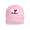 thumbnail image 1 of CafePress - I Love Elephants Cap - Adjustable 100% Brushed Unisex Casual Cotton Baseball Cap, Beige, 1, 1 of 2