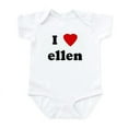 thumbnail image 1 of CafePress - I Love Ellen Infant Bodysuit - Baby Light Bodysuit, Size Newborn - 24 Months, 1 of 4