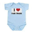 thumbnail image 1 of CafePress - I Love Fair Trade Infant Creeper - Baby Light Bodysuit, Size Newborn - 24 Months, 1 of 4