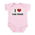 thumbnail image 1 of CafePress - I Love Fair Trade Infant Creeper - Baby Light Bodysuit, Size Newborn - 24 Months, 1 of 4