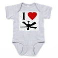 thumbnail image 1 of CafePress - I Love Fans Infant Bodysuit - Cute Infant Bodysuit Baby Romper - Size Newborn - 24 Months, 1 of 3