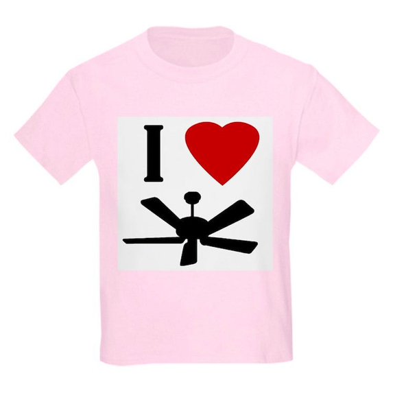 CafePress - I Love Fans Kids Light T Shirt - Light T-Shirt Kids XS-XL