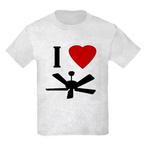 CafePress - I Love Fans Kids Light T Shirt - Light T-Shirt Kids XS-XL