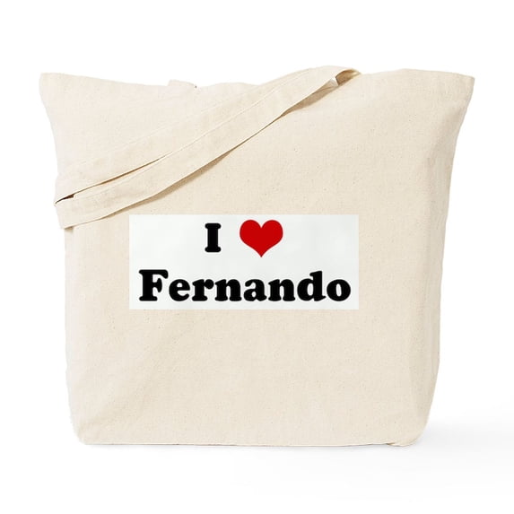 CafePress - I Love Fernando Tote Bag - Unisex Canvas Tote Bag, Beige, 1-Piece
