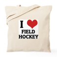 thumbnail image 1 of CafePress - I Love Field Hockey Tote Bag - Unisex Canvas Tote Bag, Beige, 1-Piece, 1 of 6