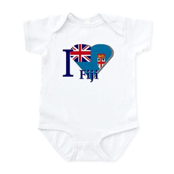 CafePress - I Love Fiji Infant Bodysuit - Baby Light Bodysuit, Size Newborn - 24 Months