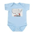 thumbnail image 1 of CafePress - I Love Florida Infant Bodysuit - Baby Light Bodysuit, Size Newborn - 24 Months, 1 of 4