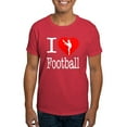 thumbnail image 1 of CafePress - I Love Football Dark T Shirt - Men's Classic Graphic Cotton T-Shirt, 1 of 4