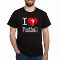 thumbnail image 1 of CafePress - I Love Football Dark T Shirt - Men's Classic Cotton T-Shirts, 1 of 2
