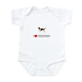 thumbnail image 1 of CafePress - I Love Foxhounds Infant Bodysuit - Baby Light Bodysuit, Size Newborn - 24 Months, 1 of 4