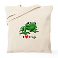thumbnail image 1 of CafePress - I Love Frogs Tote Bag - Unisex Canvas Tote Bag, Beige, 1-Piece, 1 of 6