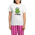 thumbnail image 1 of CafePress - I Love Frogs Women's Light Pajamas - Women's Short Sleeve Print T-Shirt and Pants Light Cotton Pajama Set, 1 of 7