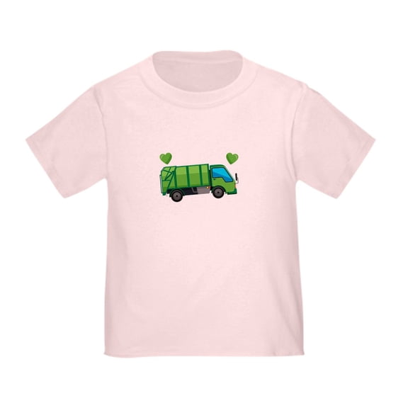 CafePress - I Love Garbage Trucks T Shirt - Cute Toddler T-Shirt, 100% Cotton