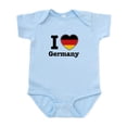 thumbnail image 1 of CafePress - I Love Germany Infant Bodysuit - Baby Light Bodysuit, Size Newborn - 24 Months, 1 of 4