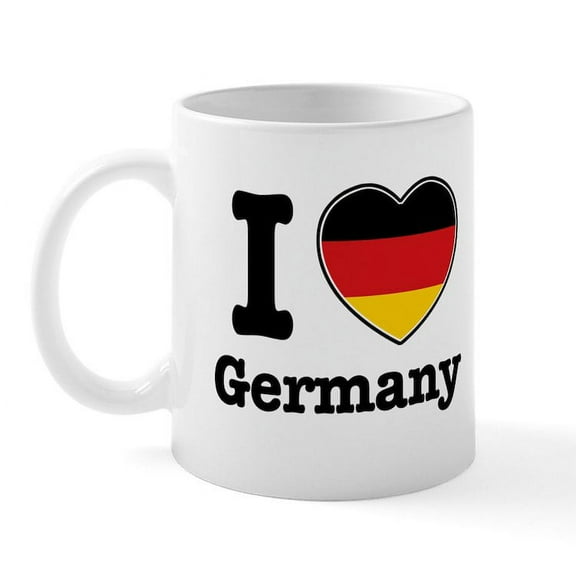 CafePress - I Love Germany Mug - 11 oz Ceramic Mug - Novelty Coffee Tea Cup