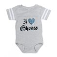 thumbnail image 1 of CafePress - I Love Ghosts_Bl - Cute Infant Baby Football Bodysuit, 1 of 3