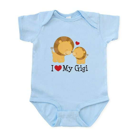 CafePress - I Love Gigi Infant Bodysuit - Baby Light Bodysuit, Size Newborn - 24 Months