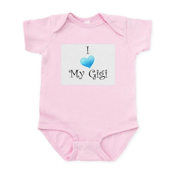 CafePress - I Love Gigi Infant Bodysuit - Baby Light Bodysuit, Size Newborn - 24 Months