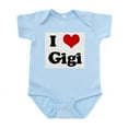 thumbnail image 1 of CafePress - I Love Gigi Infant Bodysuit - Baby Light Bodysuit, Size Newborn - 24 Months, 1 of 4