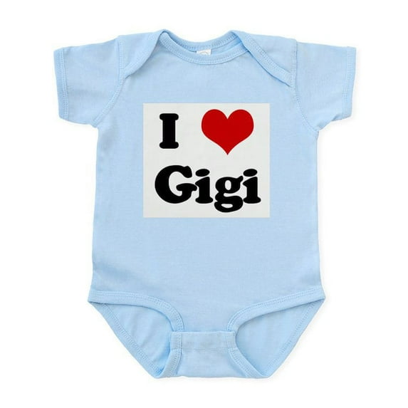 CafePress - I Love Gigi Infant Bodysuit - Baby Light Bodysuit, Size Newborn - 24 Months