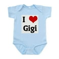 thumbnail image 1 of CafePress - I Love Gigi Infant Bodysuit - Baby Light Bodysuit, Size Newborn - 24 Months, 1 of 4