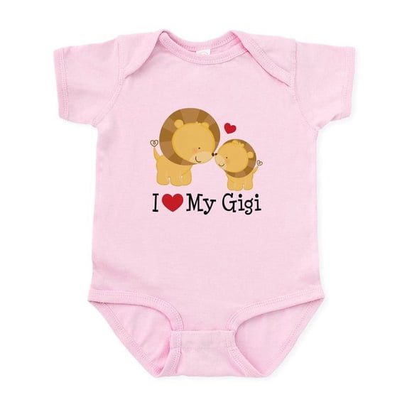 CafePress - I Love Gigi Infant Bodysuit - Baby Light Bodysuit, Size Newborn - 24 Months